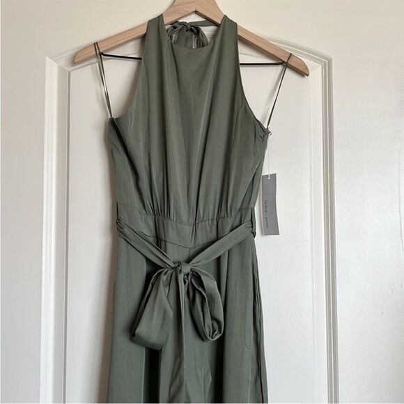 Bishop & Young ▪️NWT▪️ Margot halter jumpsuit ▪️Olive Green ▪️ Small - Picture 4 of 8